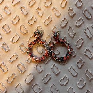 Multicolored statement earrings